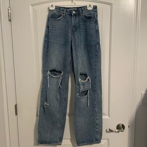 I.am.Gia high rise baggy distressed denim size small